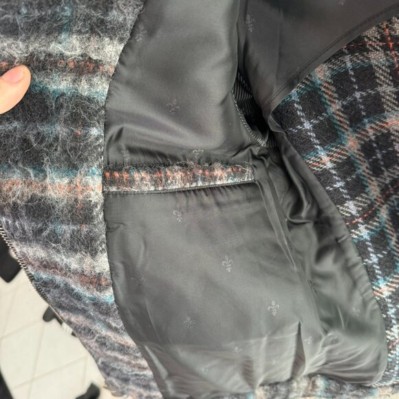 JOHN VARVATOS 'Baxter' Wool Plaid Trucker Jacket MSRP$$1298 - Picture 7 of 10